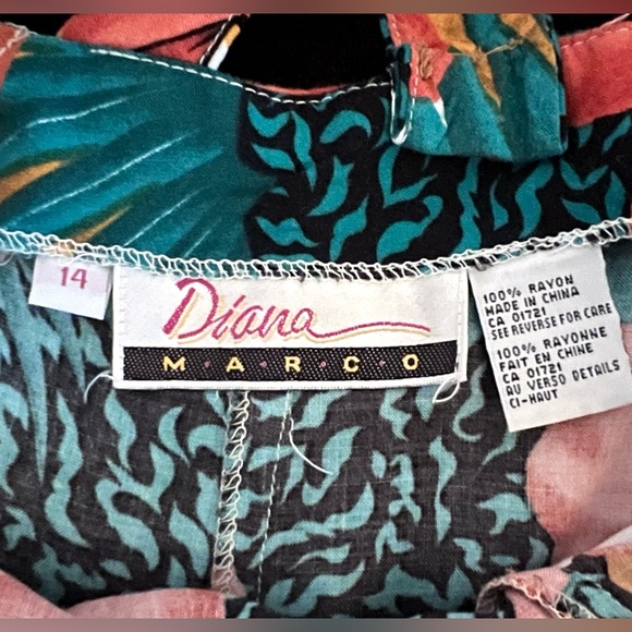 Diana Marco - Vibrant Vintage Floral Dress - Picture 4 of 5